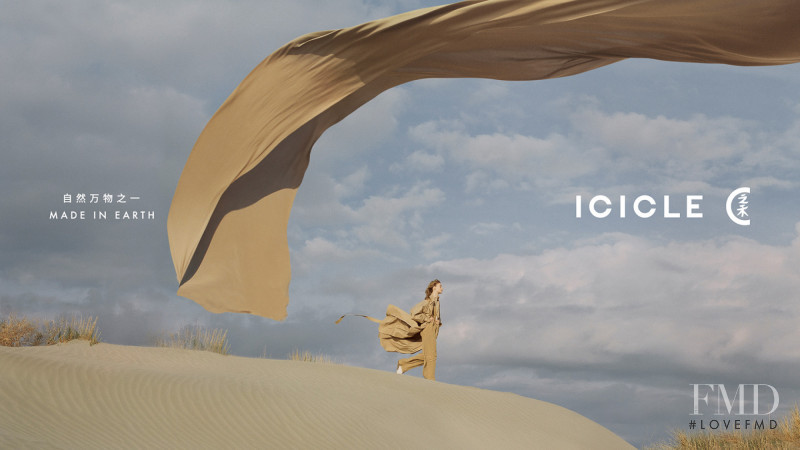 Berit Heitmann featured in  the Icicle advertisement for Spring/Summer 2021