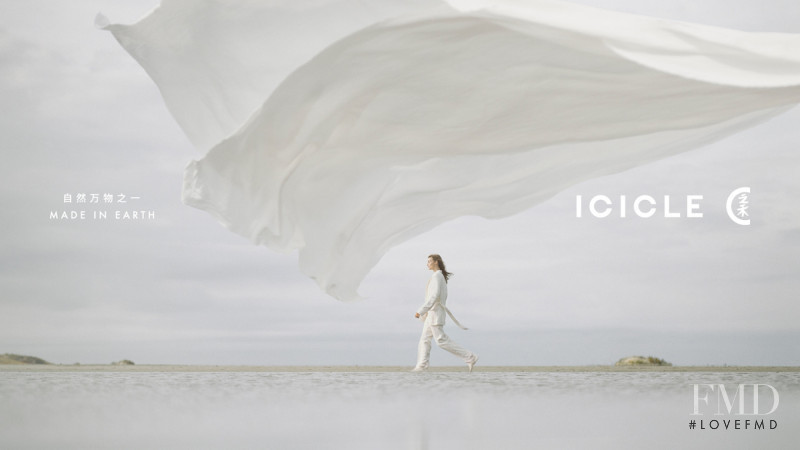 Berit Heitmann featured in  the Icicle advertisement for Spring/Summer 2021