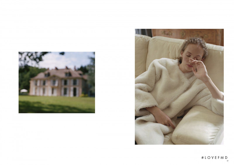 Adrienne Juliger featured in  the Maison Ullens Off Country lookbook for Autumn/Winter 2019