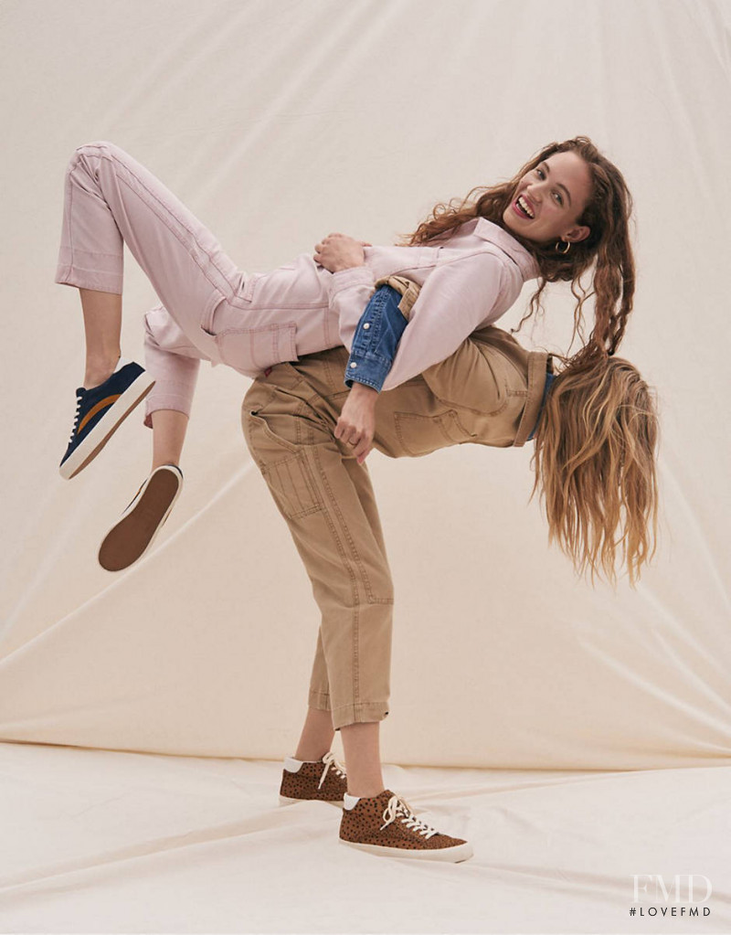 Adrienne Juliger featured in  the Madewell x Dickies advertisement for Autumn/Winter 2019