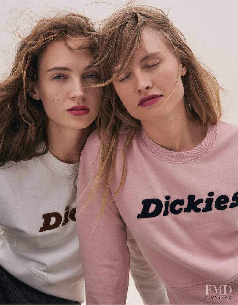 Adrienne Juliger featured in  the Madewell x Dickies advertisement for Autumn/Winter 2019