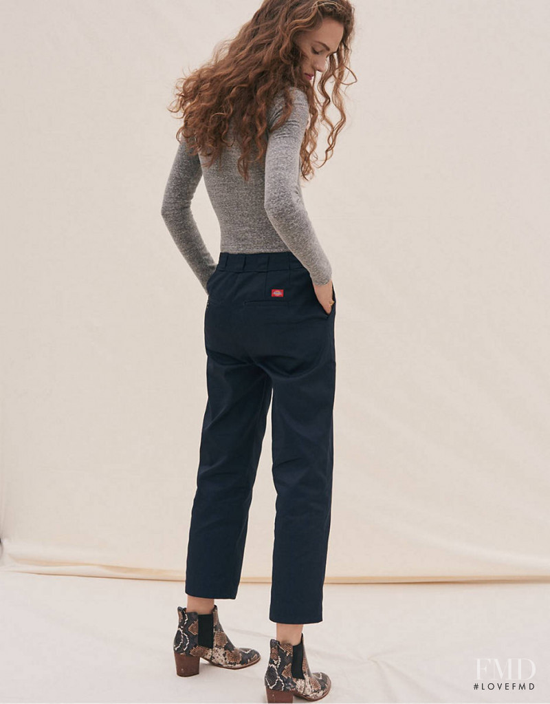 Adrienne Juliger featured in  the Madewell x Dickies advertisement for Autumn/Winter 2019