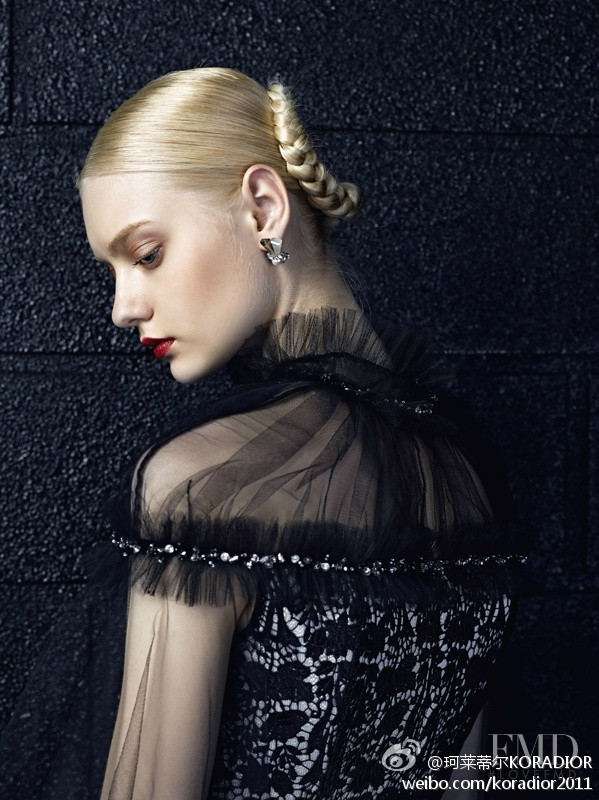 Nastya Kusakina featured in  the Koradior advertisement for Autumn/Winter 2014