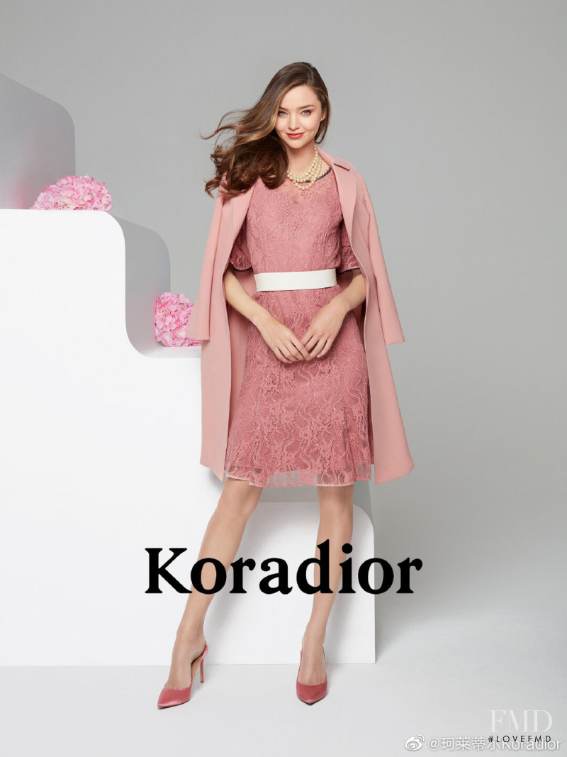 Miranda Kerr featured in  the Koradior advertisement for Fall 2019