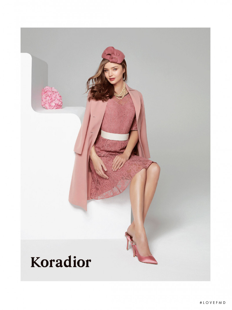 Miranda Kerr featured in  the Koradior advertisement for Fall 2019