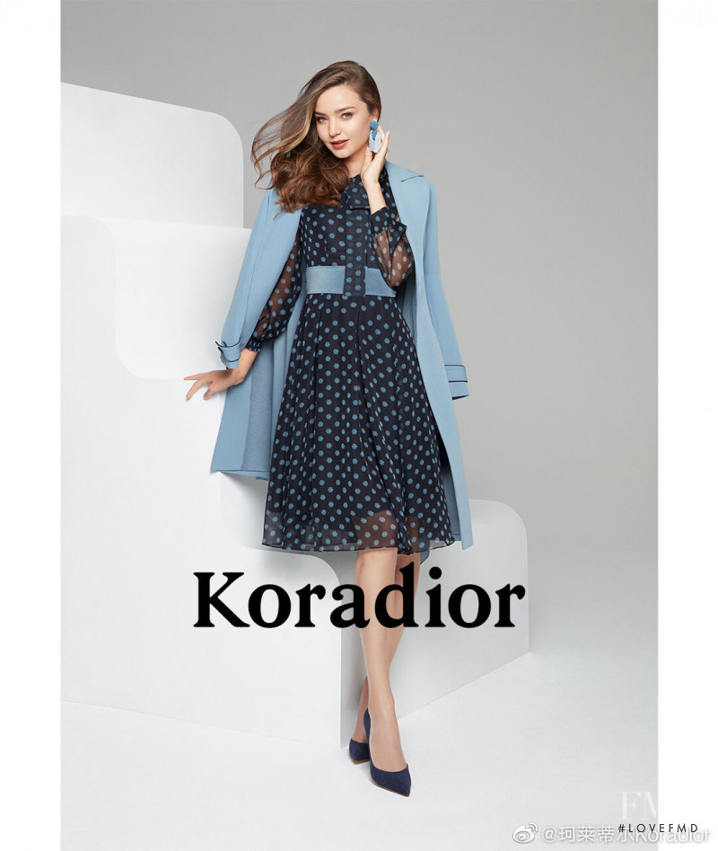 Miranda Kerr featured in  the Koradior advertisement for Fall 2019