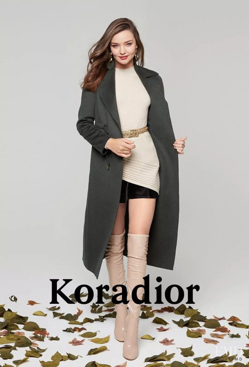 Miranda Kerr featured in  the Koradior advertisement for Fall 2019