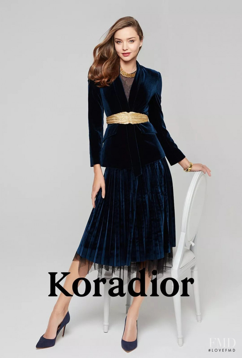 Miranda Kerr featured in  the Koradior advertisement for Fall 2019