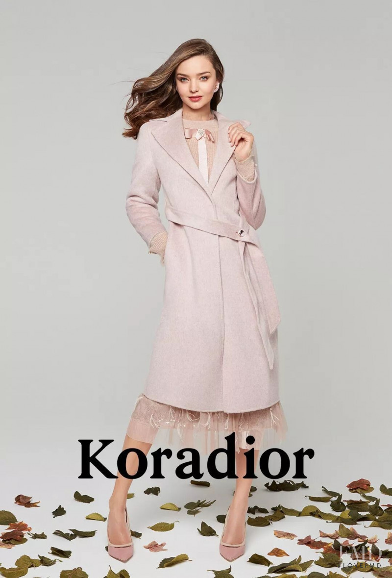 Miranda Kerr featured in  the Koradior advertisement for Fall 2019