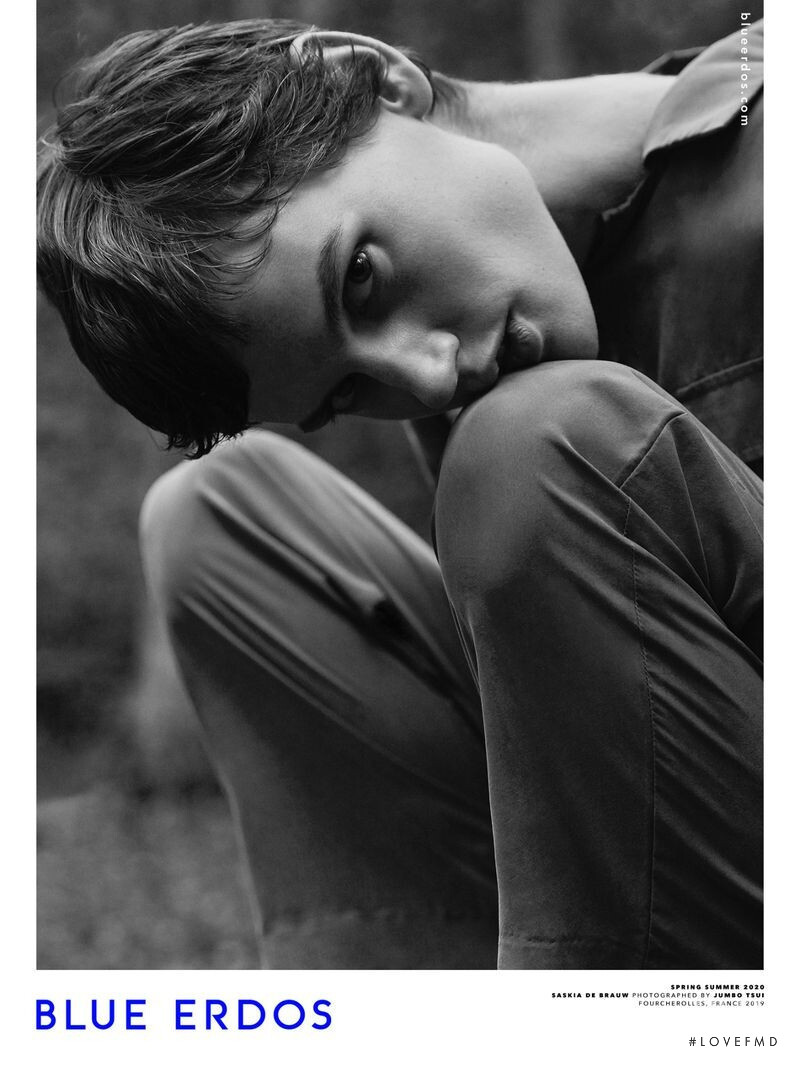 Saskia de Brauw featured in  the Blue Erdos advertisement for Spring/Summer 2020