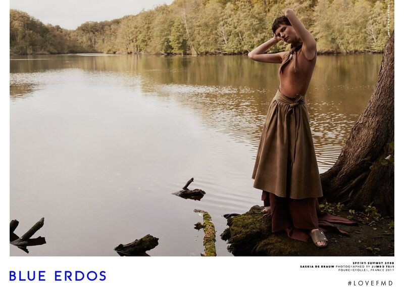 Saskia de Brauw featured in  the Blue Erdos advertisement for Spring/Summer 2020