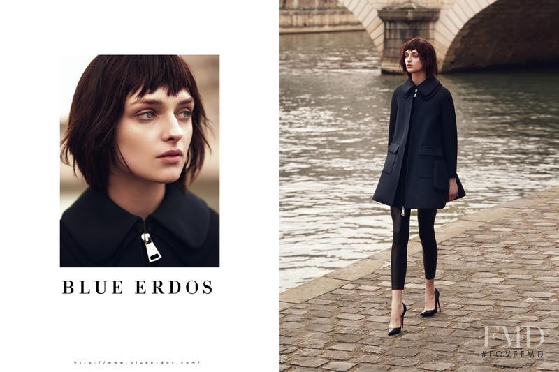 Daga Ziober featured in  the Blue Erdos advertisement for Autumn/Winter 2015