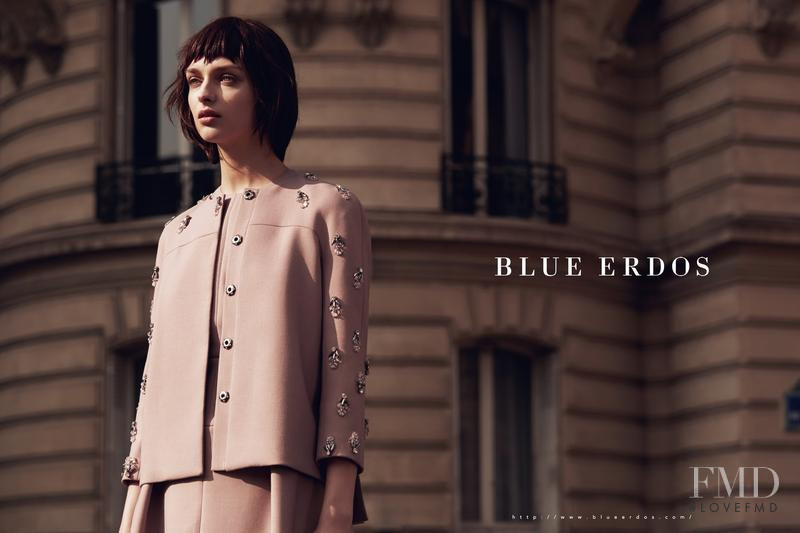 Daga Ziober featured in  the Blue Erdos advertisement for Autumn/Winter 2015