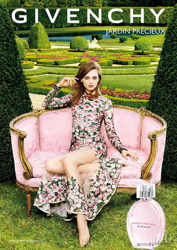Daga Ziober featured in  the Givenchy Parfums Jardin Precieux advertisement for Spring/Summer 2015