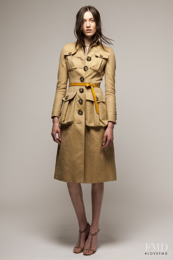 Matilda Lowther featured in  the Burberry Prorsum fashion show for Resort 2015