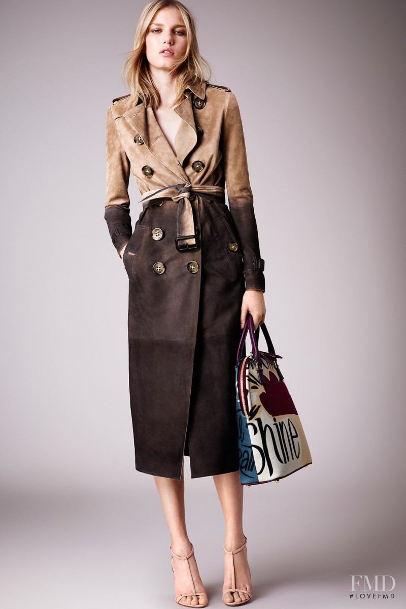 Marique Schimmel featured in  the Burberry Prorsum fashion show for Resort 2015