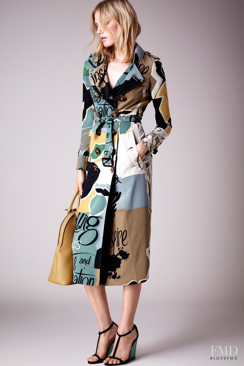 Marique Schimmel featured in  the Burberry Prorsum fashion show for Resort 2015