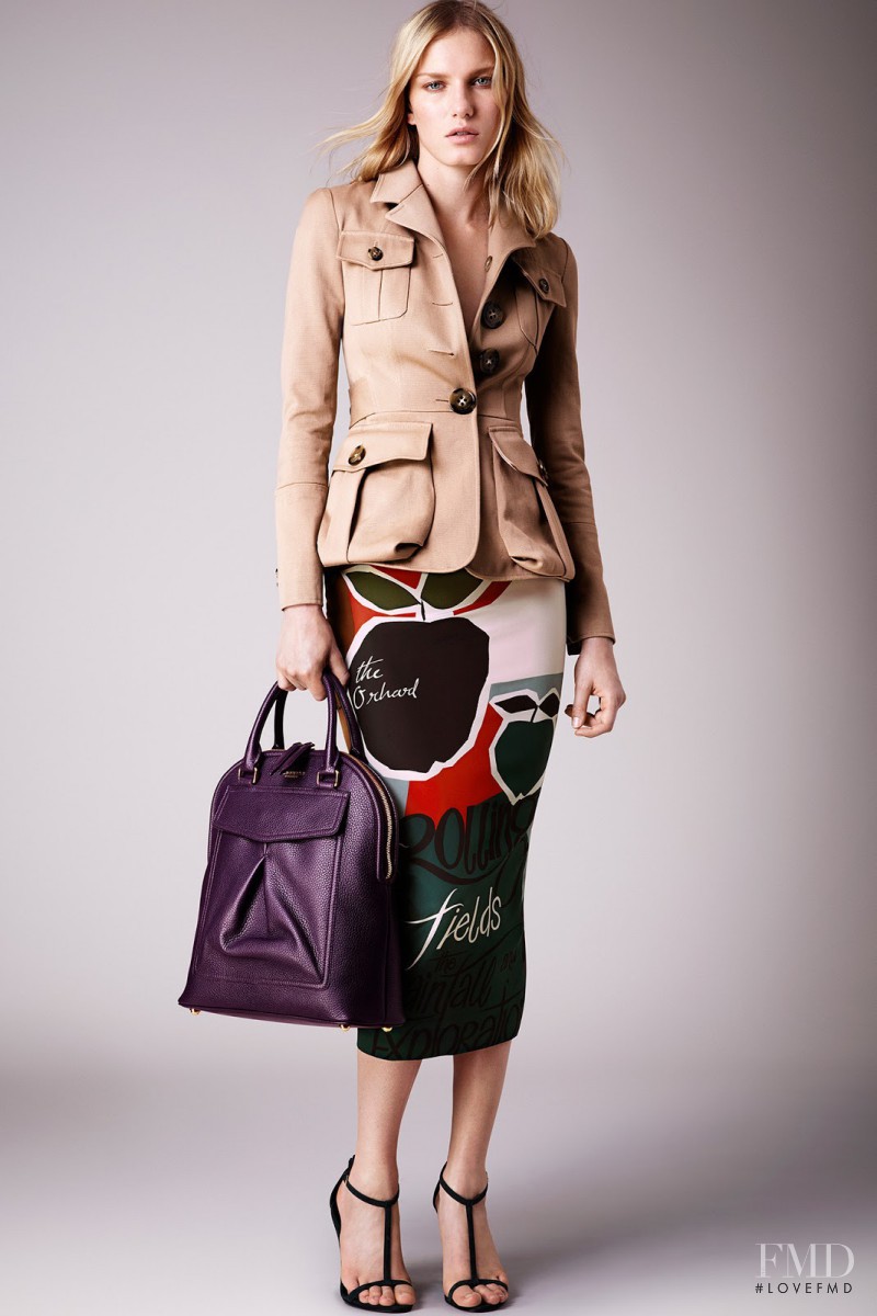 Marique Schimmel featured in  the Burberry Prorsum fashion show for Resort 2015