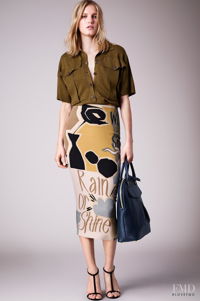 Marique Schimmel featured in  the Burberry Prorsum fashion show for Resort 2015
