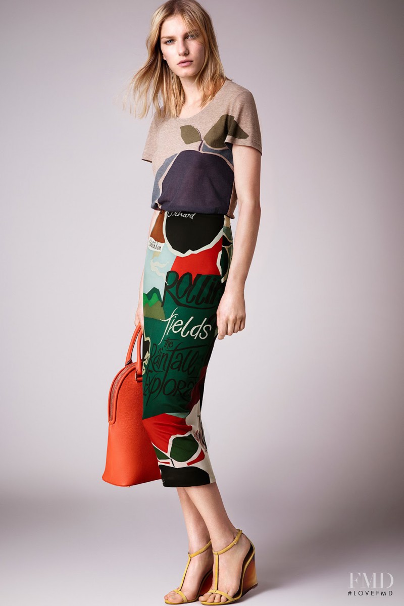 Marique Schimmel featured in  the Burberry Prorsum fashion show for Resort 2015