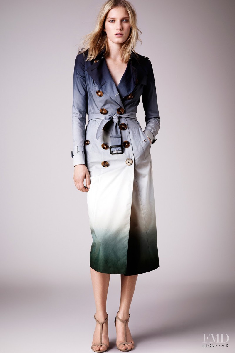 Marique Schimmel featured in  the Burberry Prorsum fashion show for Resort 2015