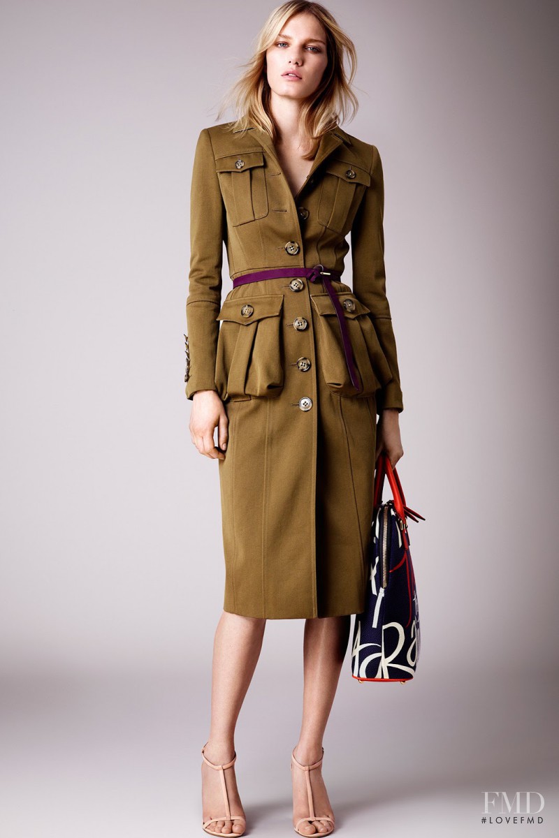 Marique Schimmel featured in  the Burberry Prorsum fashion show for Resort 2015