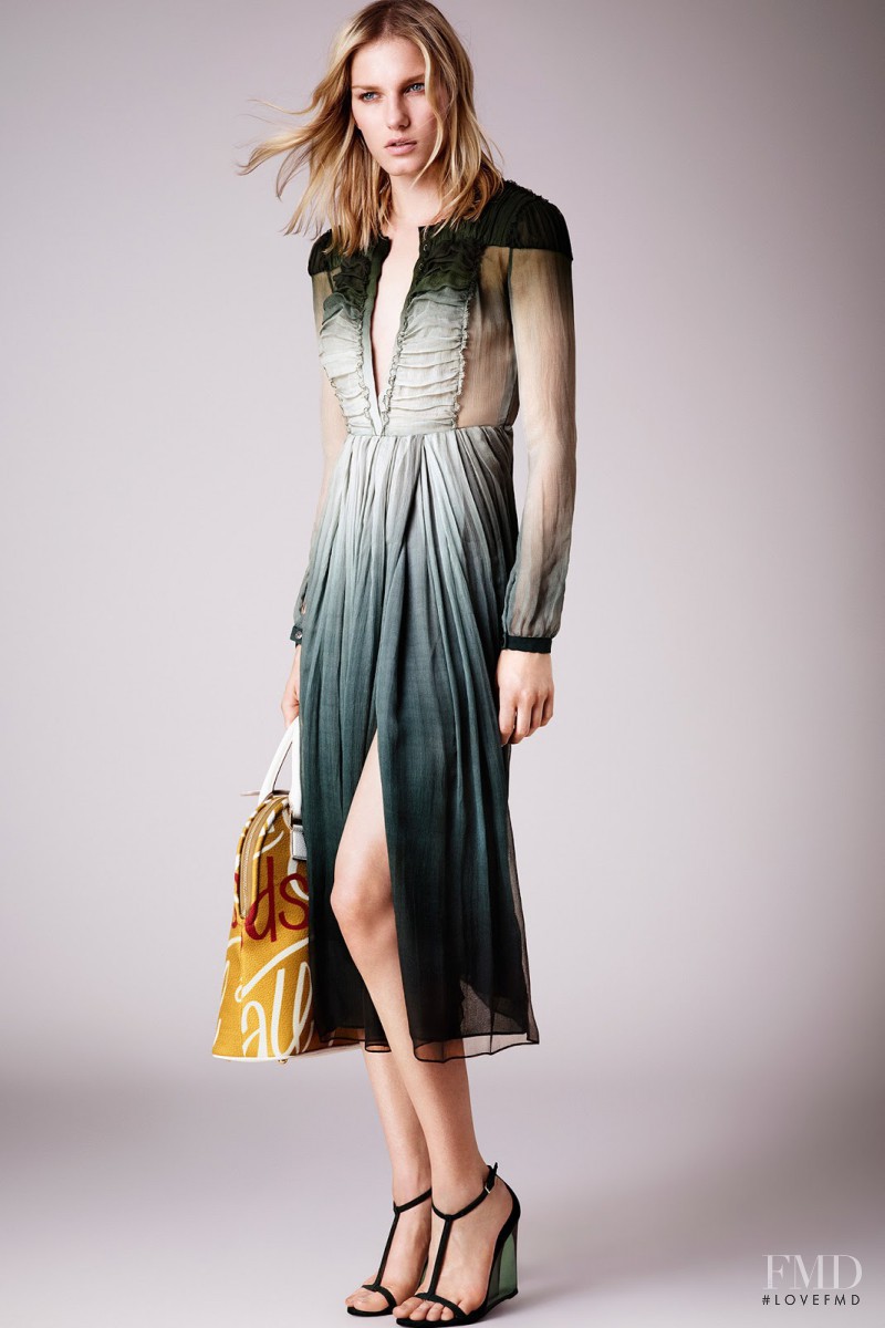 Marique Schimmel featured in  the Burberry Prorsum fashion show for Resort 2015