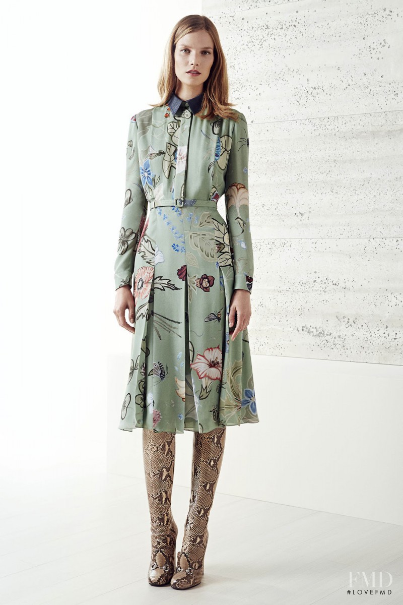 Suvi Koponen featured in  the Gucci lookbook for Resort 2015