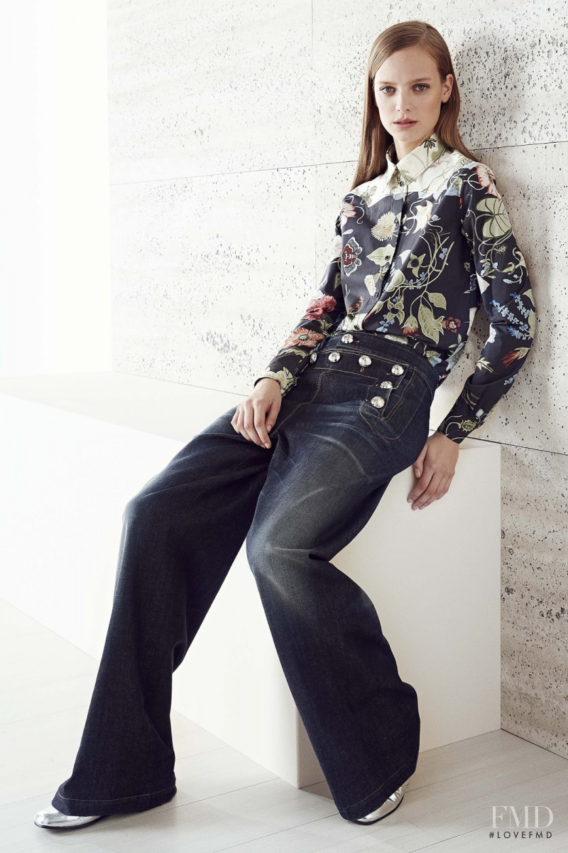 Ine Neefs featured in  the Gucci lookbook for Resort 2015