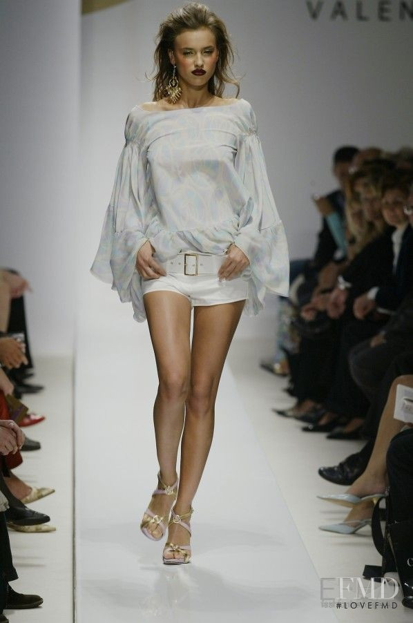 Irina Shayk featured in  the Valentin Yudashkin fashion show for Spring/Summer 2006
