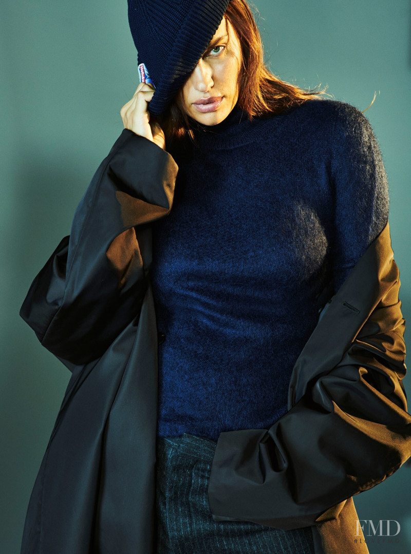Irina Shayk featured in  the Highsnobiety advertisement for Autumn/Winter 2021