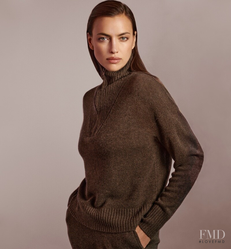 Irina Shayk featured in  the Naked Cashmere advertisement for Autumn/Winter 2021