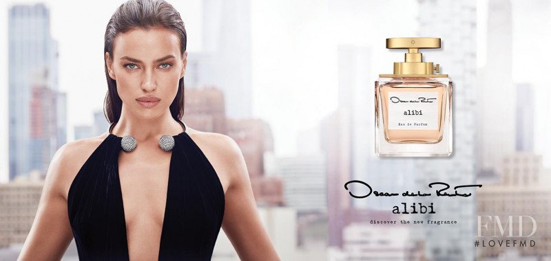 Irina Shayk featured in  the Oscar de la Renta Alibi Frangracne advertisement for Spring/Summer 2021