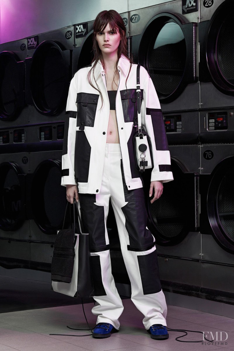 Vanessa Moody featured in  the Alexander Wang lookbook for Resort 2015