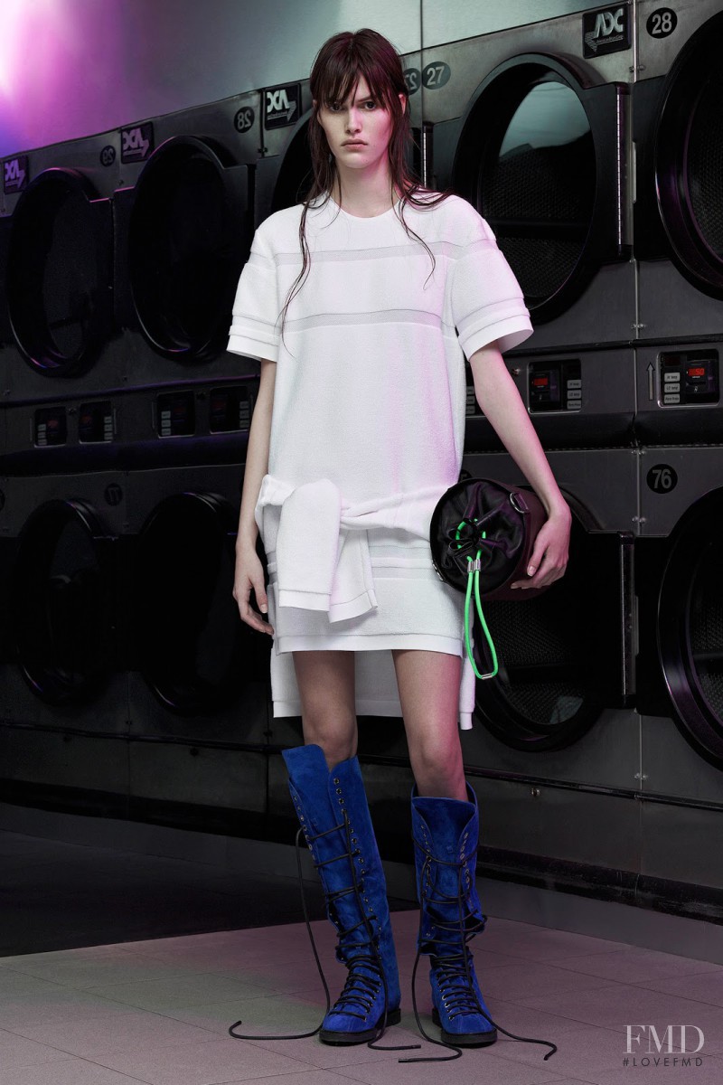 Vanessa Moody featured in  the Alexander Wang lookbook for Resort 2015