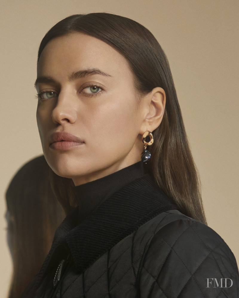 Irina Shayk featured in  the Burberry advertisement for Pre-Fall 2020