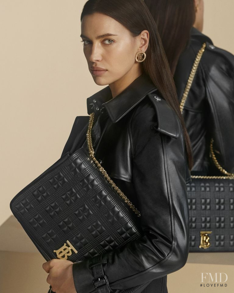 Irina Shayk featured in  the Burberry advertisement for Pre-Fall 2020