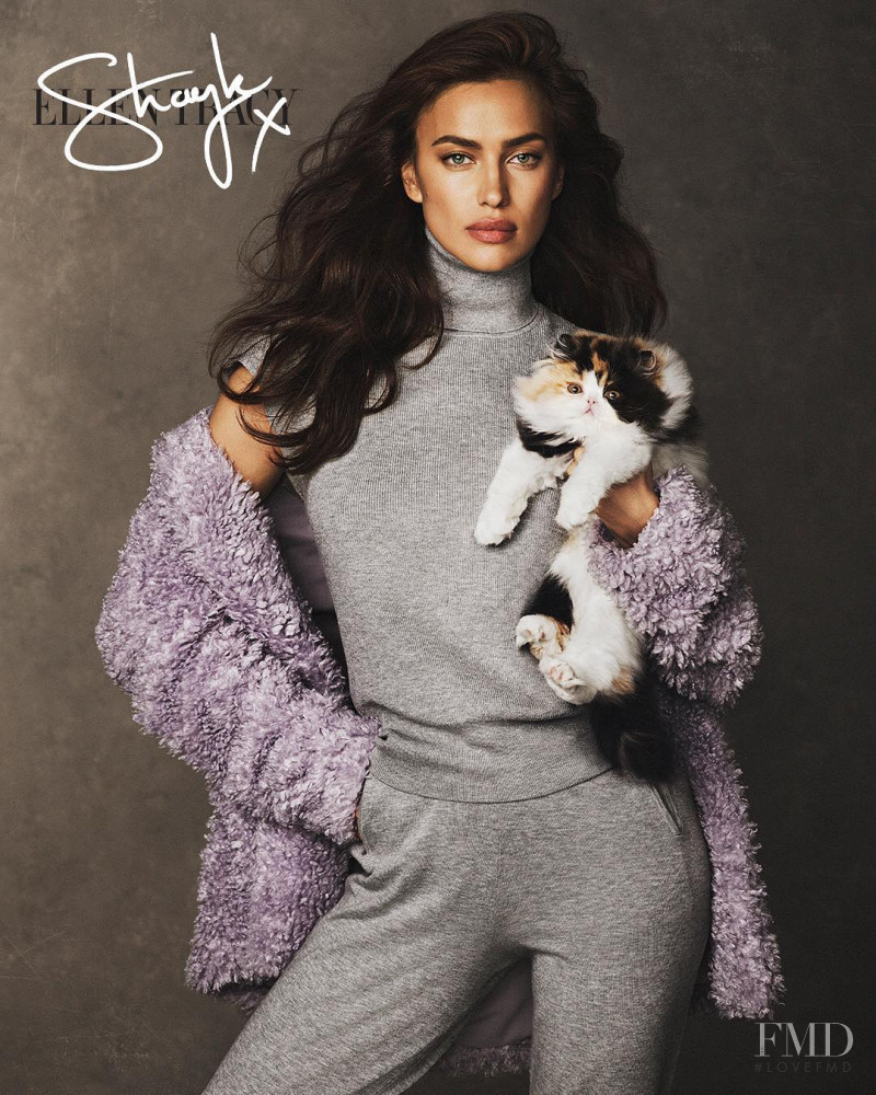 Irina Shayk featured in  the Ellen Tracy advertisement for Resort 2019