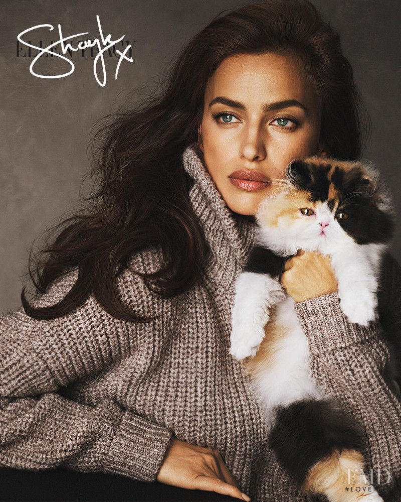 Irina Shayk featured in  the Ellen Tracy advertisement for Resort 2019