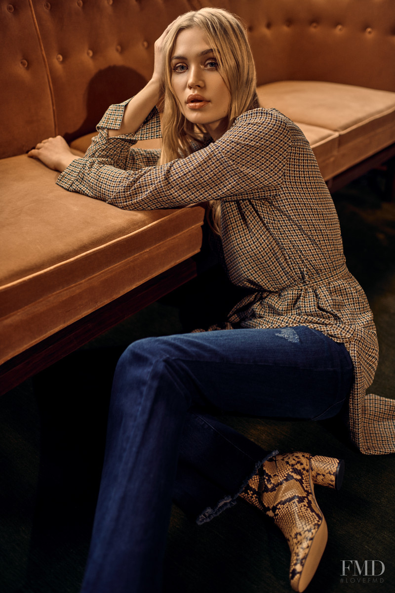 Camilla Forchhammer Christensen featured in  the Pulz Jeans advertisement for Autumn/Winter 2019