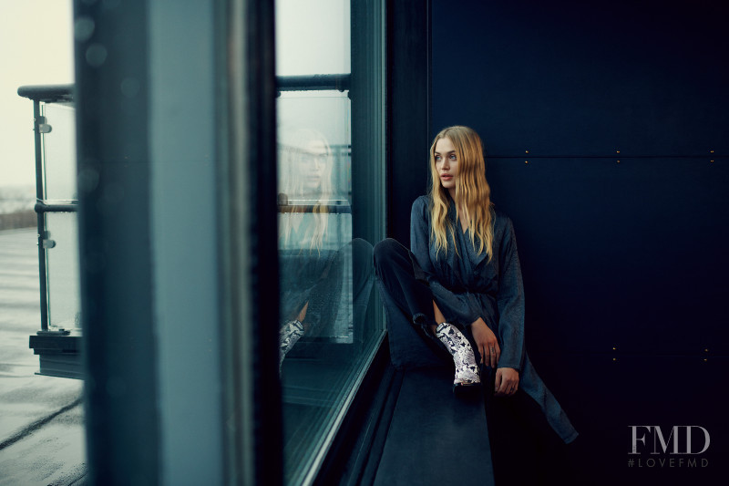 Camilla Forchhammer Christensen featured in  the Pulz Jeans advertisement for Autumn/Winter 2019