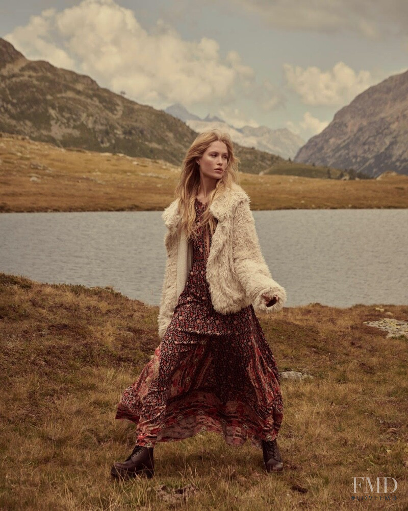 Camilla Forchhammer Christensen featured in  the Free People advertisement for Holiday 2019