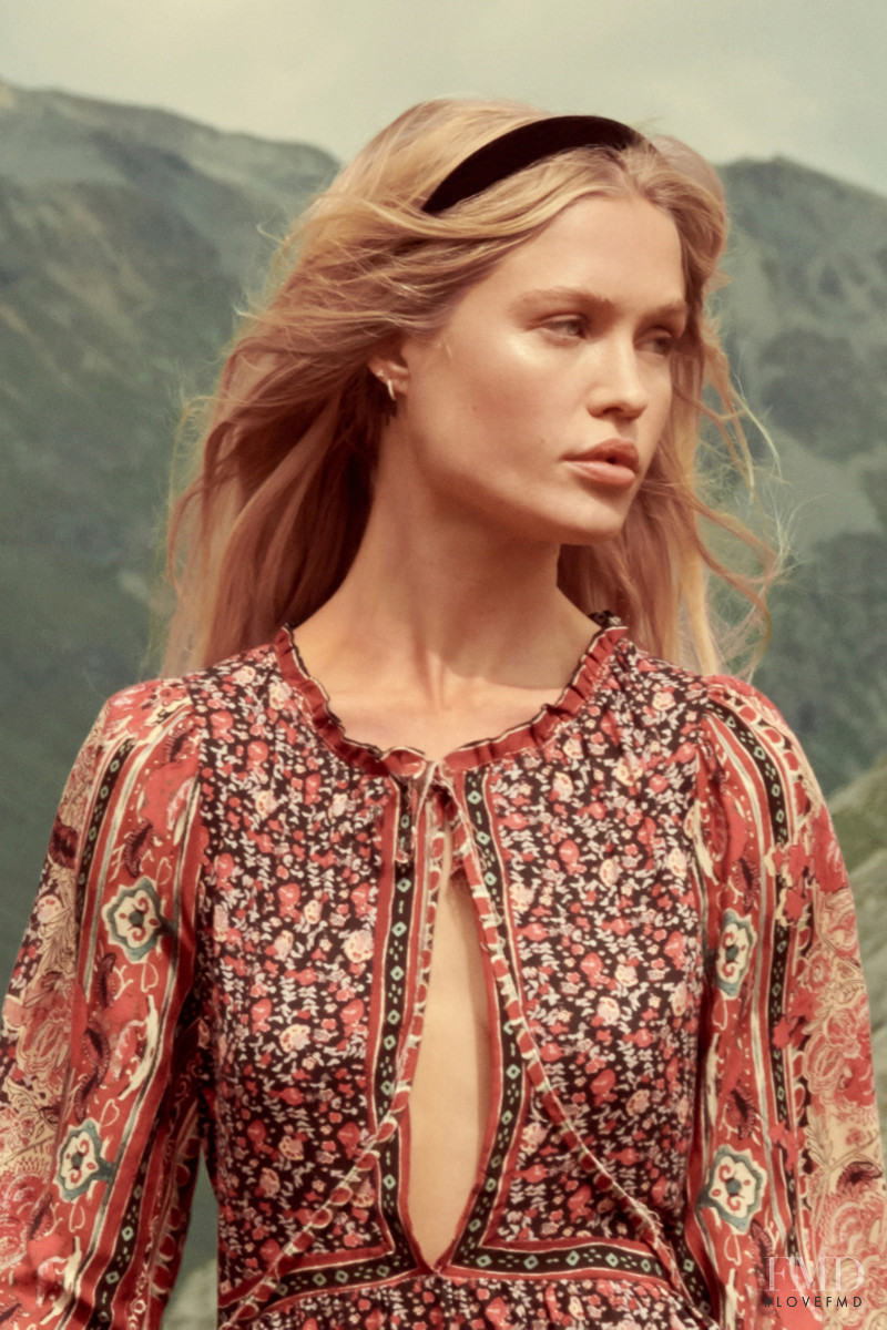 Camilla Forchhammer Christensen featured in  the Free People advertisement for Holiday 2019