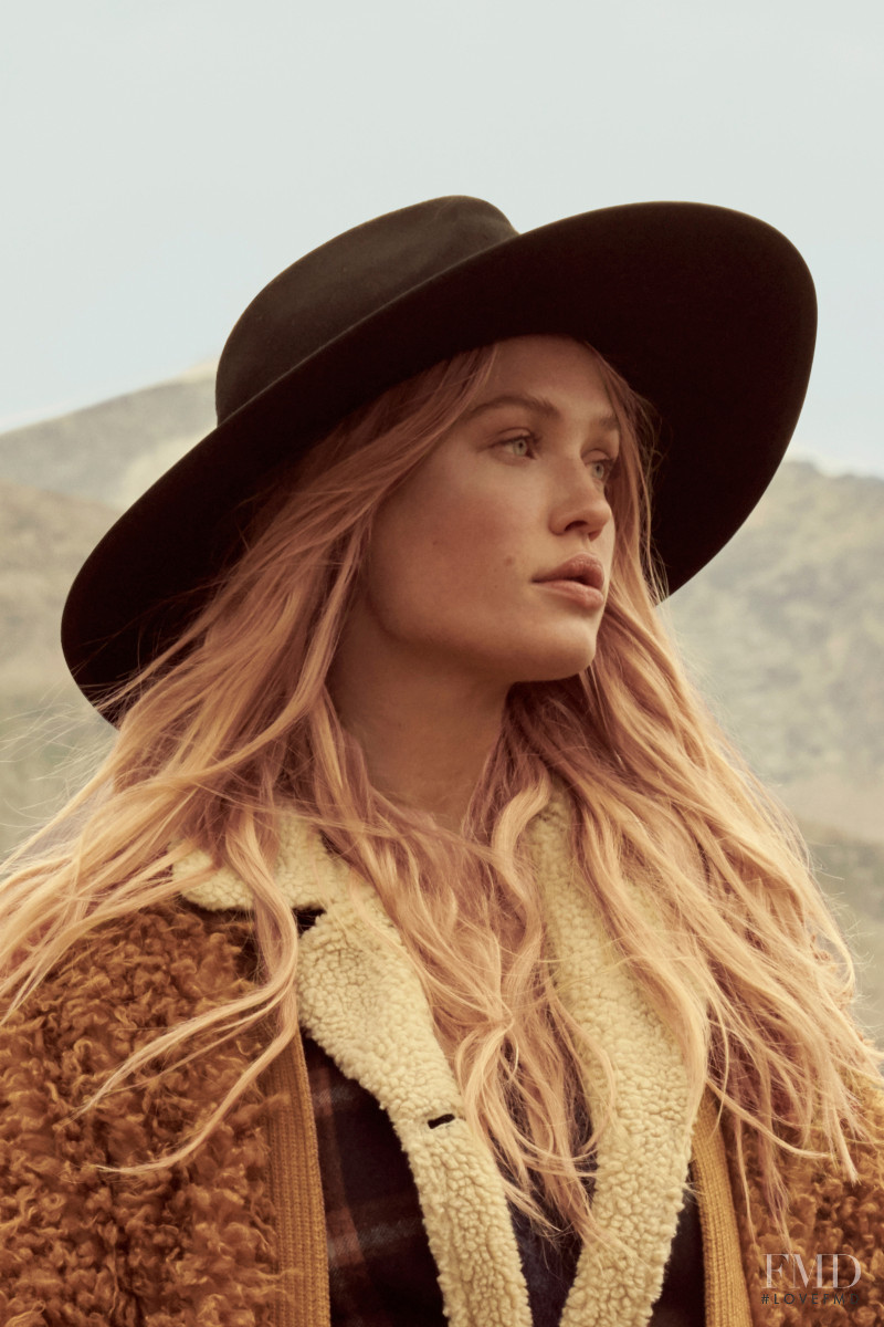 Camilla Forchhammer Christensen featured in  the Free People advertisement for Holiday 2019