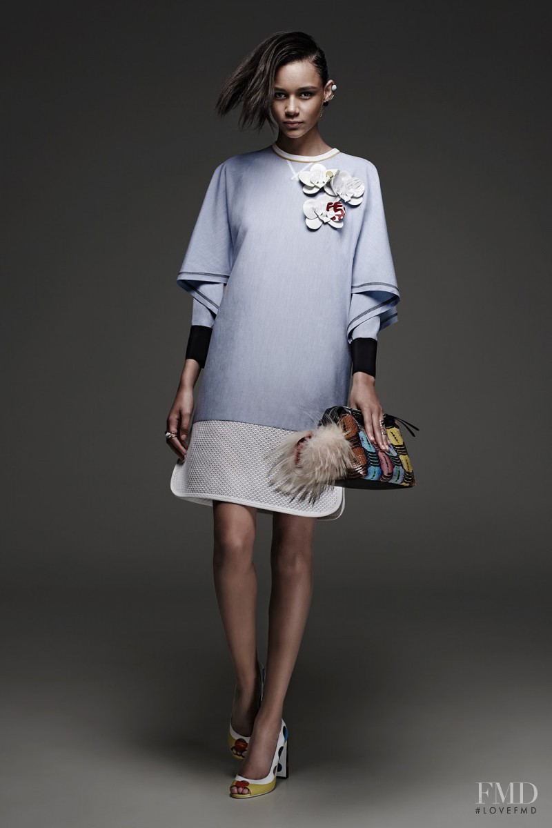 Binx Walton featured in  the Fendi fashion show for Resort 2015