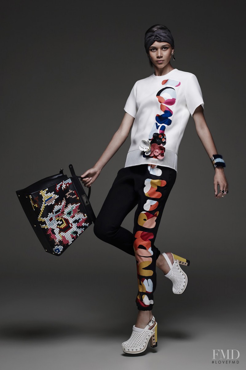 Binx Walton featured in  the Fendi fashion show for Resort 2015