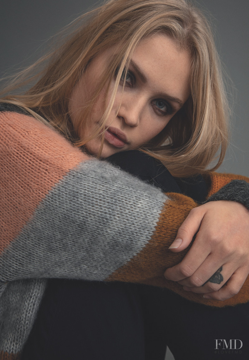 Camilla Forchhammer Christensen featured in  the Pulz Jeans Autumn Opening advertisement for Fall 2019