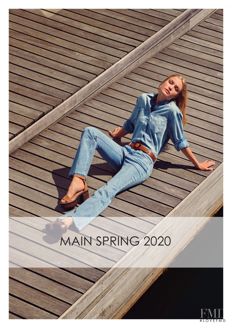 Camilla Forchhammer Christensen featured in  the Pulz Jeans advertisement for Spring 2020