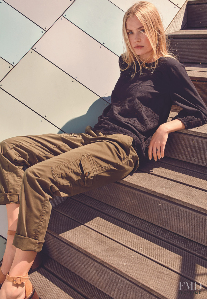 Camilla Forchhammer Christensen featured in  the Pulz Jeans advertisement for Spring 2020