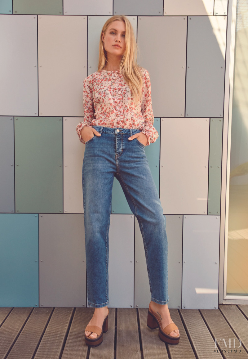 Camilla Forchhammer Christensen featured in  the Pulz Jeans advertisement for Spring 2020